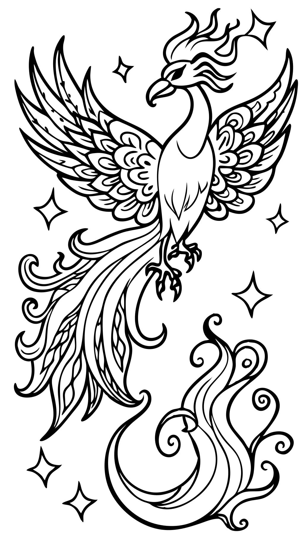 phoenix coloring pages